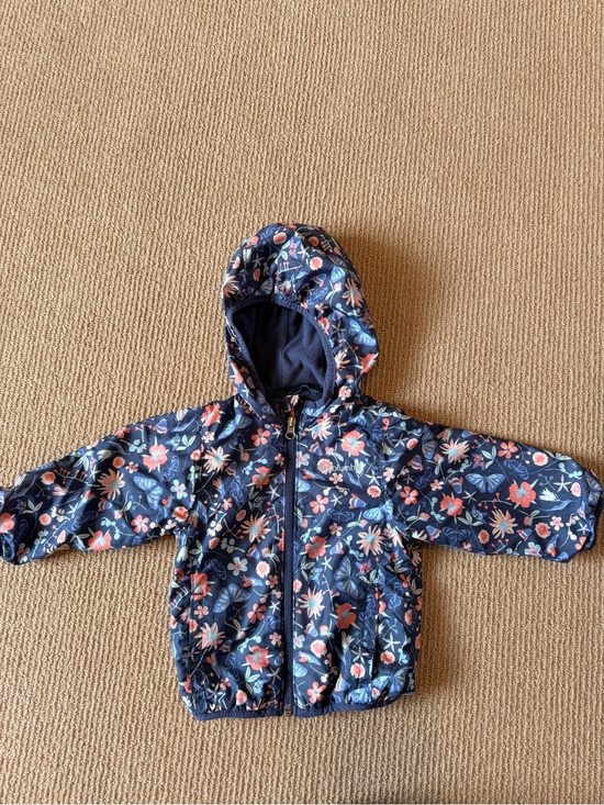 Columbia Other - Columbia Navy Floral Hooded Toddler Jacket